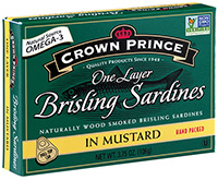 brisling sardines oil layer salt mustard soy bean crown prince crownprince