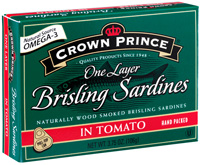 sardinas brisling una capa en tomate