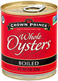 whole boiled oysters