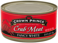 carne blanca elaborada de cangrejo