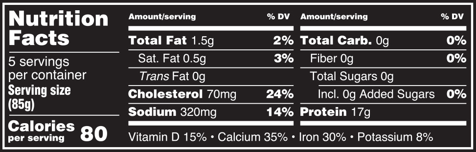 Sardines in Tomato Sauce Nutrition Facts