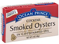 Smoked Oysters in Cottonseed Oil