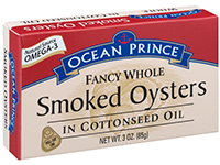 Smoked Oysters in Cottonseed Oil