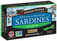 Skinless Boneless Sardines in Olive Oil