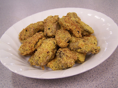 Parmesan and Cornmeal Crusted Oysters