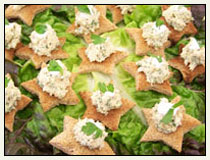 Wild Pink Salmon Crostini Stars