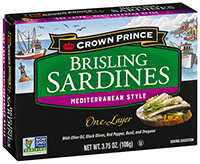 Brisling Sardines Mediterranean Style