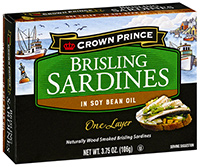 Brisling Sardines in Soy Bean Oil