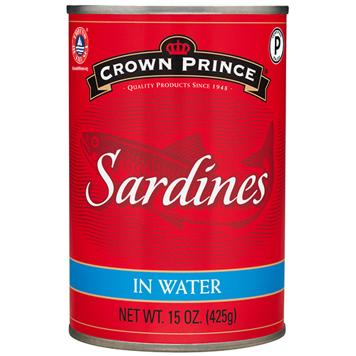 Sardines in Water with 1g Omega-3 | Crown Prince Inc.