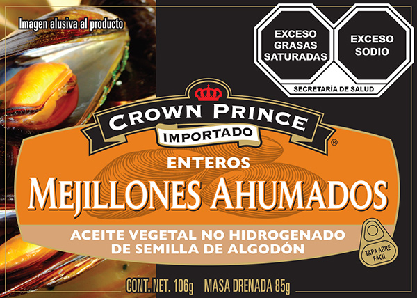 mejillones ahumados en aceite de semilla de algodon